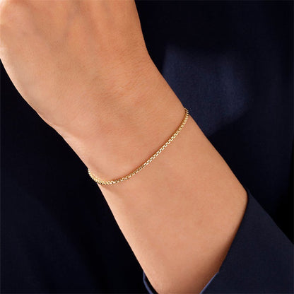Adiffu Elegant Box Chain Bracelet