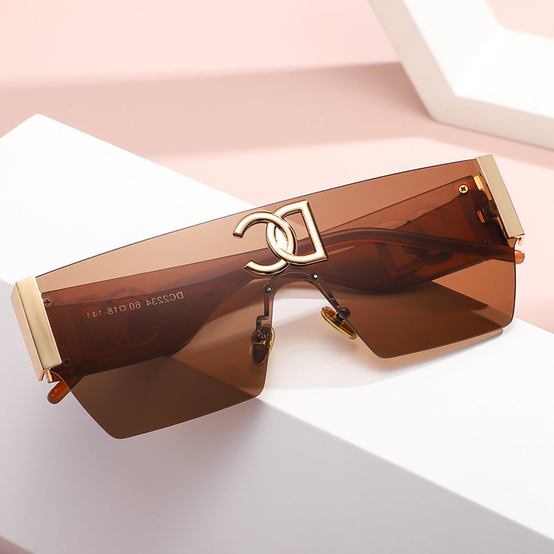 Adiffu Frameless One-piece Sunglasses