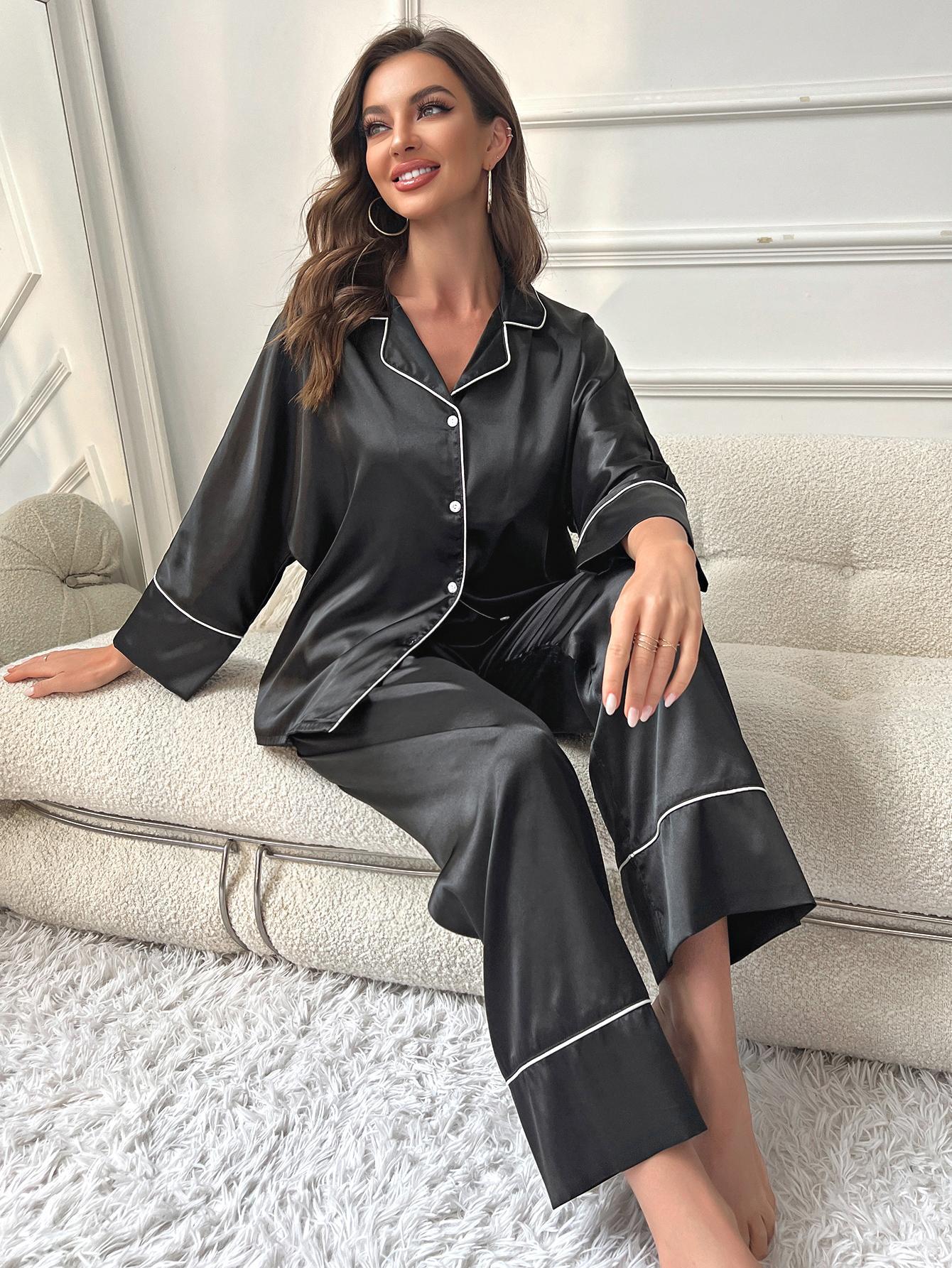 Adiffu Bridesmaid Pajamas - Bridal Party Gift - Bridesmaid Gifts - Long Pant Sleeve Set - Bachelorette Party - Pajama for Women