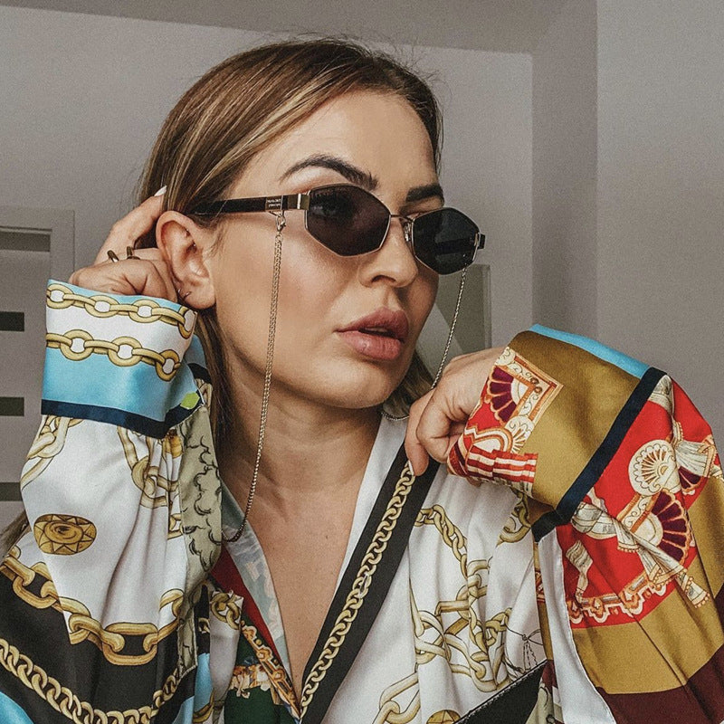 Adiffu Fashion Chain Sunglasses