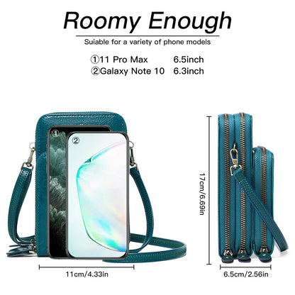 Adiffu Fashion Large Capacity Solid Color Multi-functional Mobile Phone Bag