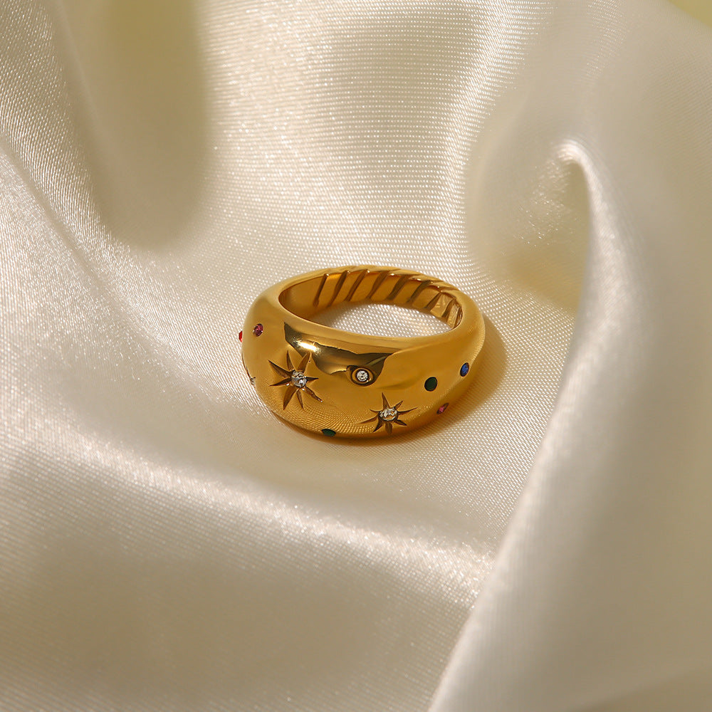 Adiffu Star Gold Ring