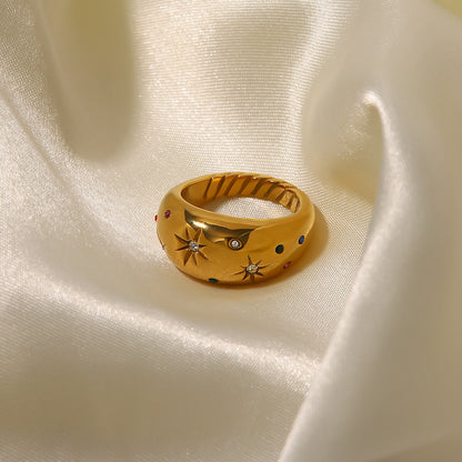 Adiffu Star Gold Ring