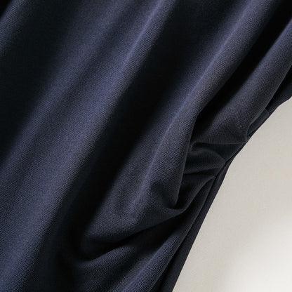 Adiffu Elegant and Comfortable Side Waist Pleated Design Dress