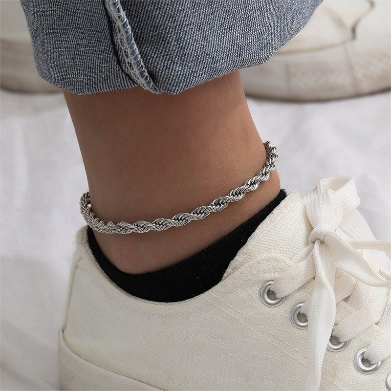 Adiffu Exquisite Rope Chain Anklet