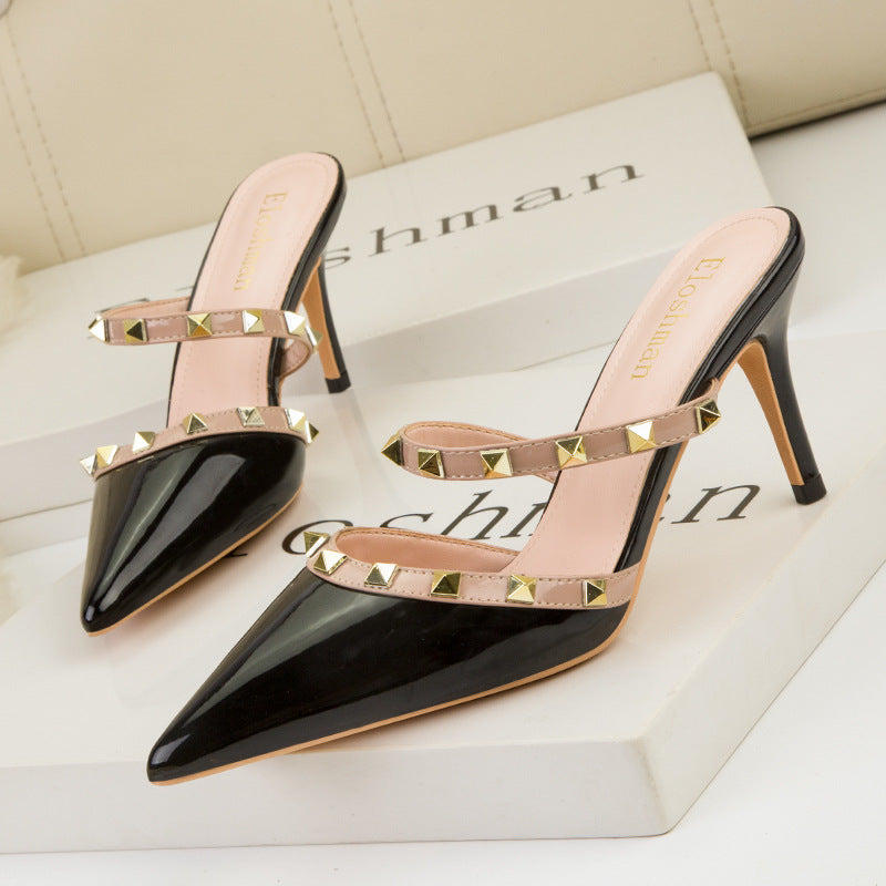 European and American Sexy Skinny High-heeled Pointy Heels