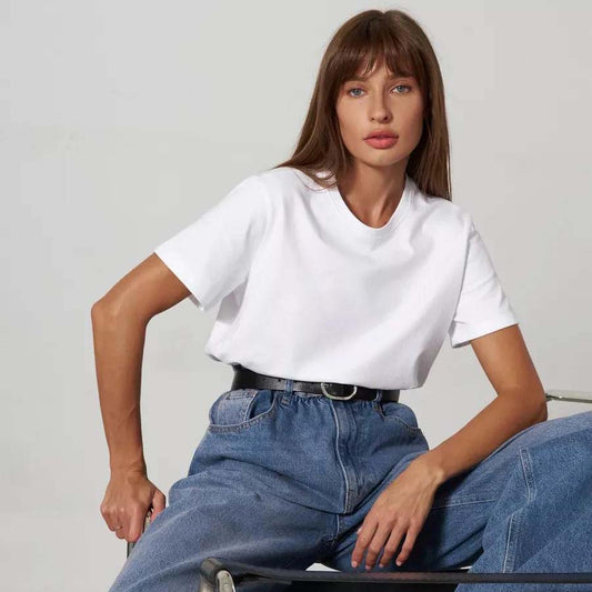 Adiffu Fashion Casual Crew Neck Short-sleeved T-shirt