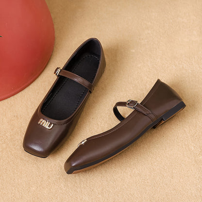 Adiffu Comfortable Mary Jane Flats