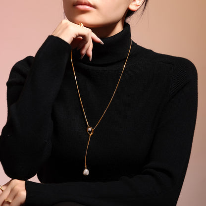 Adiffu French Fringe Necklace