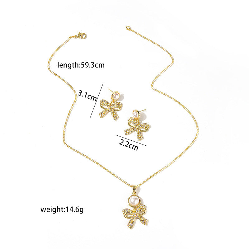 Adiffu Beautiful Bow Jewelry Set