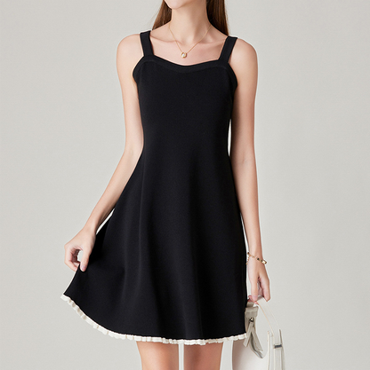 Adiffu Elegant Sweet Camisole Knit Dress