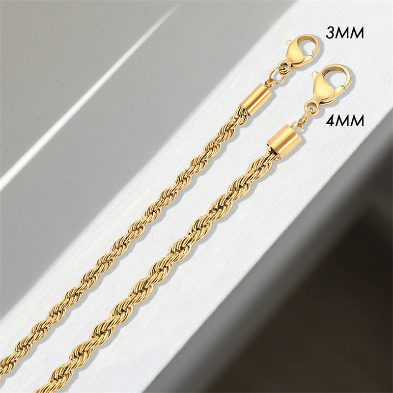 Adiffu Hip-hop Punk Twist Bracelet