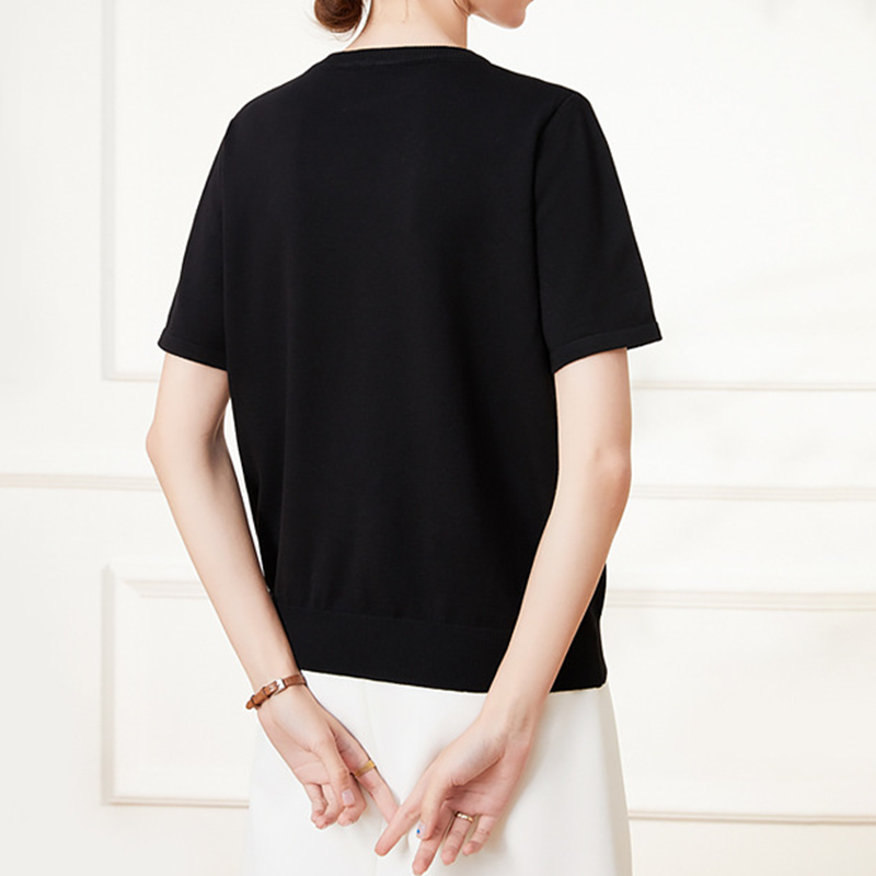 Summer New Casual Butterfly Ice Silk Knitwear