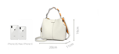 Adiffu Beige/Deep Yellow/Black Crossbody Bag And Handbag