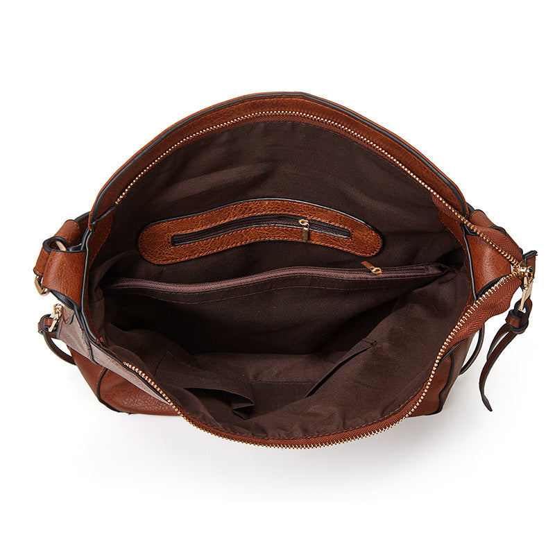Adiffu Stylish Vintage One-shoulder Straddle Tote Bag