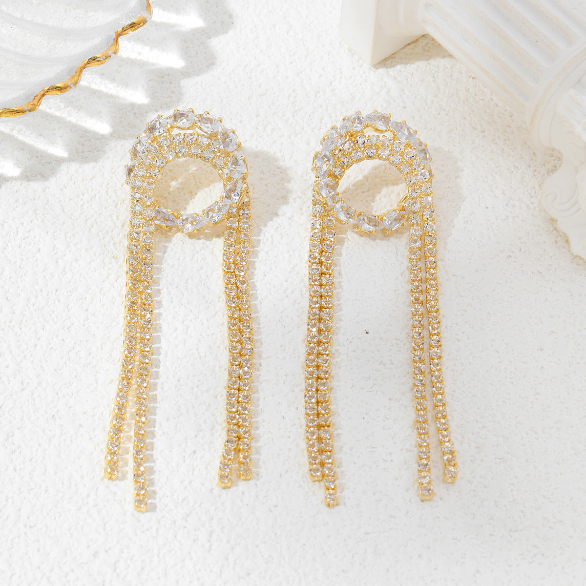 Light Luxury Personality Tassel Earrings Accessories