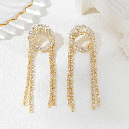 Light Luxury Personality Tassel Earrings Accessories