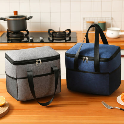 Large Insulated Bag Waterproof Portable Bento Bag Ice Bag Thickened Large Lunch Box Bag Picnic Bag