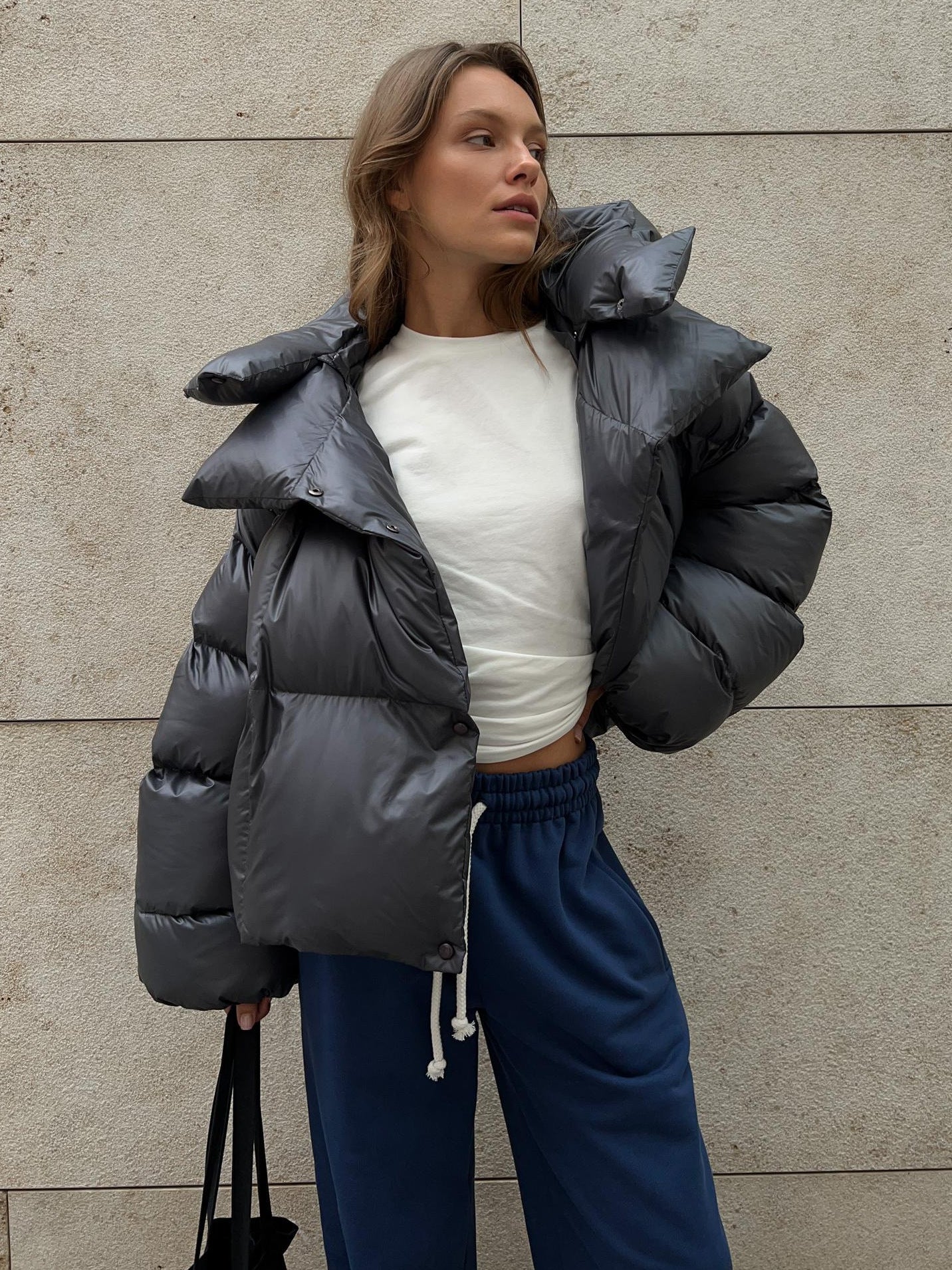 Adiffu Personalized Short Hooded Cotton-padded Jacket