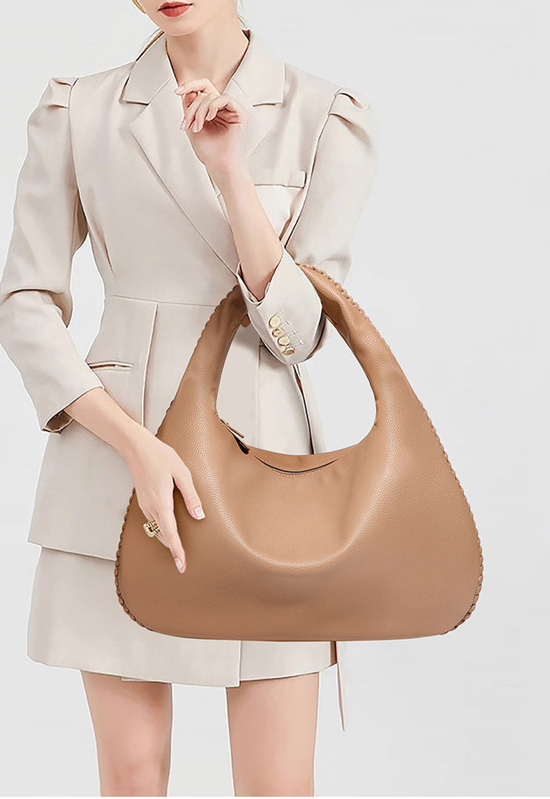 Adiffu Large Capacity Stylish Hand-Held Crescent Bag