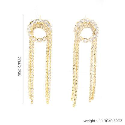 Light Luxury Personality Tassel Earrings Accessories