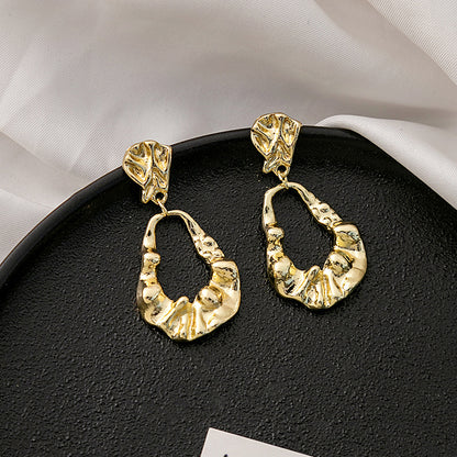 Adiffu Fashion Pleated Earrings