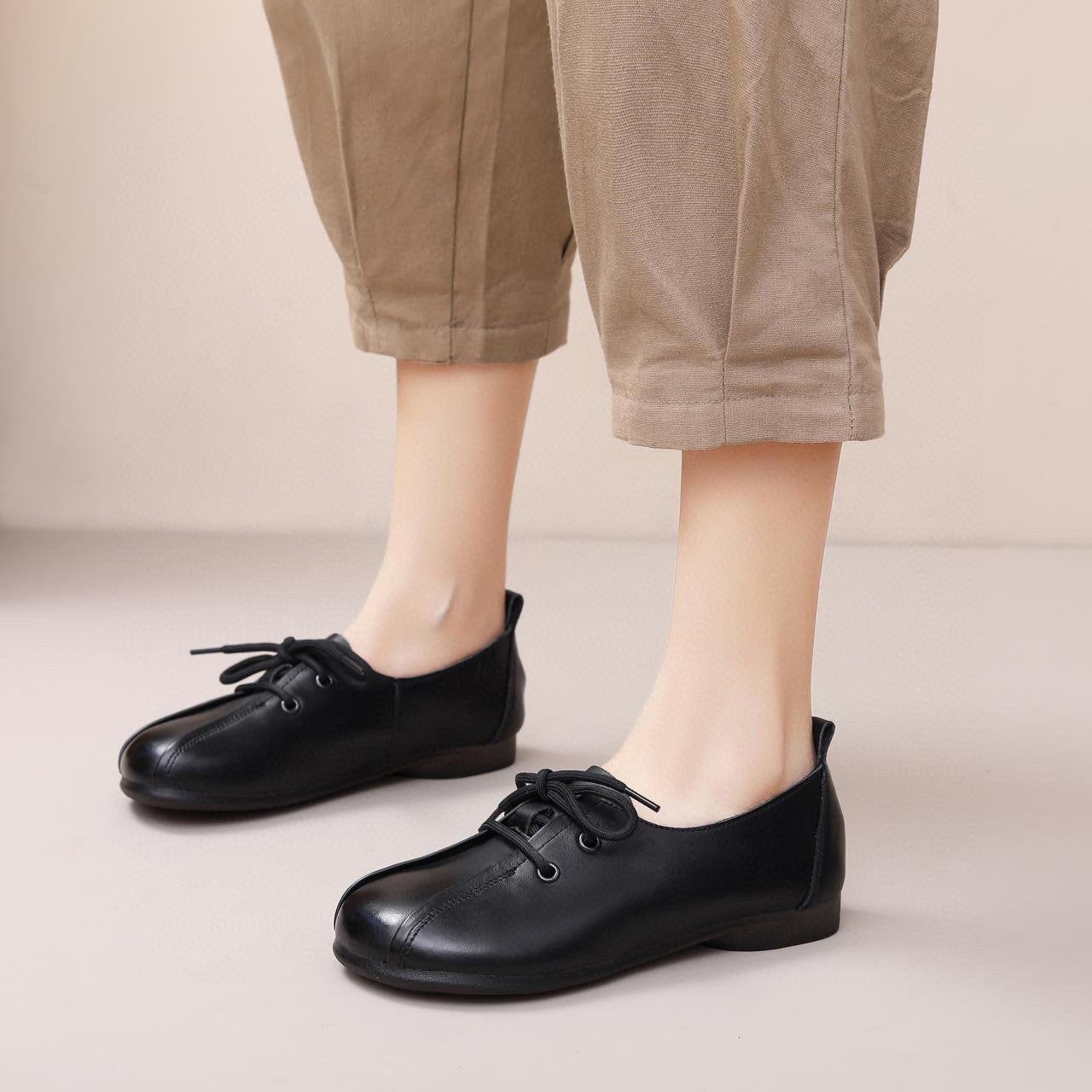 Adiffu Vintage Lace-up Women's Shoes