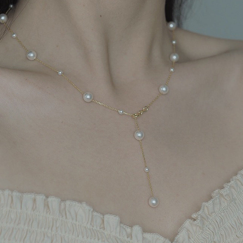 Adiffu Exquisite Artificial Pearl Necklace