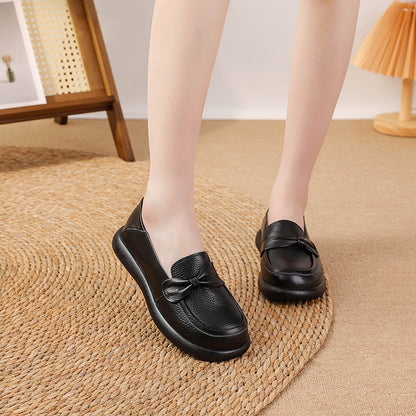 Non-slip Soft-soled Leather Flats For Women