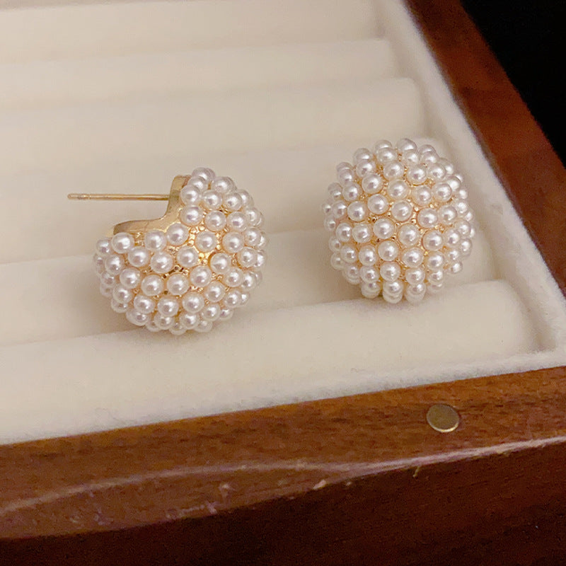 Adiffu Sweet Delicate Imitation Pearl Earrings