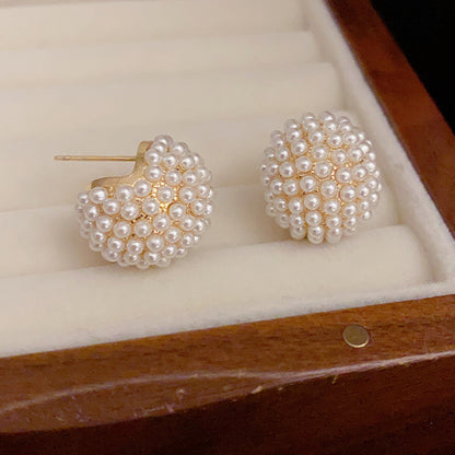 Adiffu Sweet Delicate Imitation Pearl Earrings