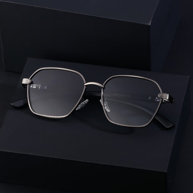 Adiffu Stylish Steampunk Metal Square-framed Sunglasses
