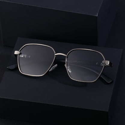 Adiffu Stylish Steampunk Metal Square-framed Sunglasses
