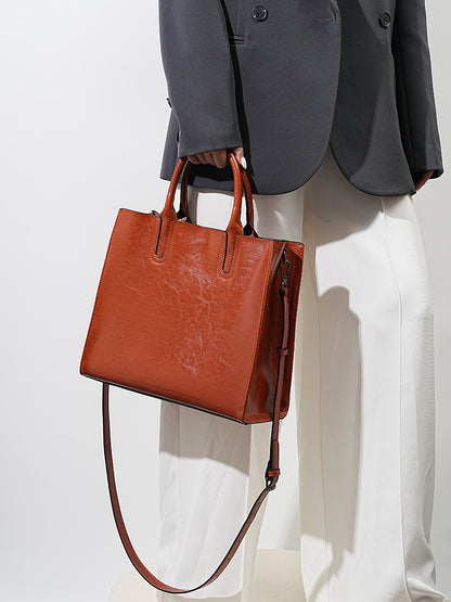 Adiffu Large Capacity Genuine Leather Business Bag For Women