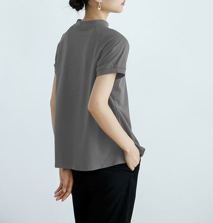 Adiffu Cotton Short-sleeved Women's T-shirt
