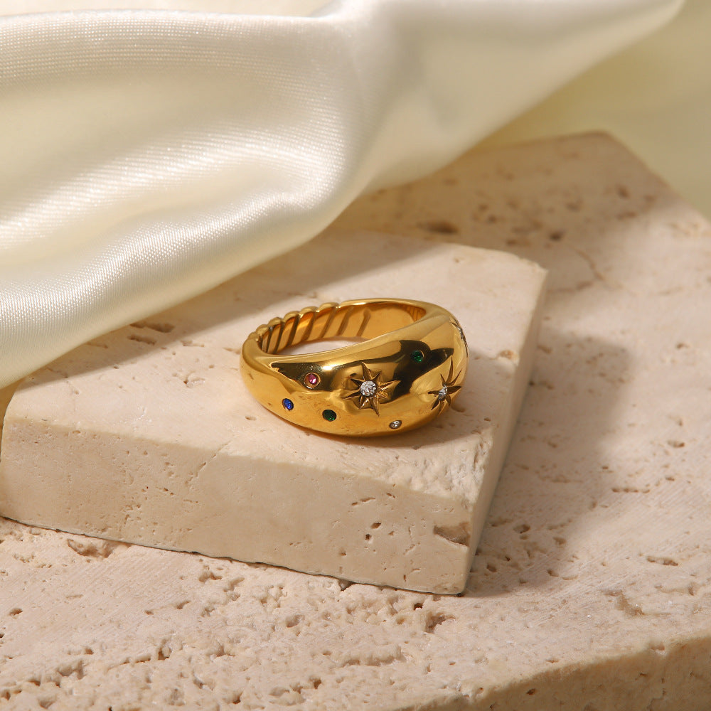 Adiffu Star Gold Ring