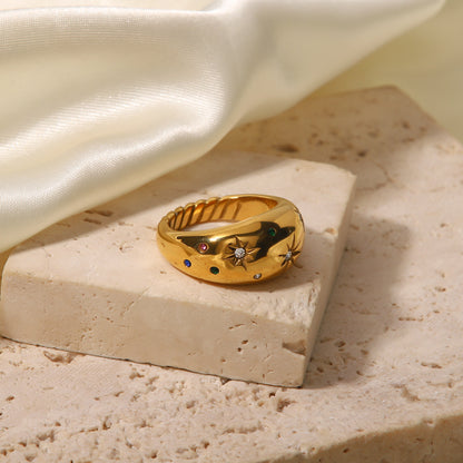Adiffu Star Gold Ring
