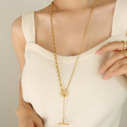 Adiffu Adjustable Length Sweater Necklace