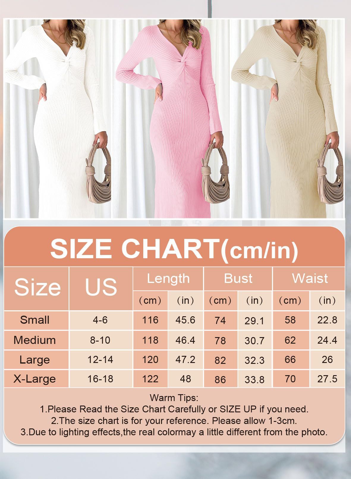 Adiffu Long Sleeve Twist Pleated Dress