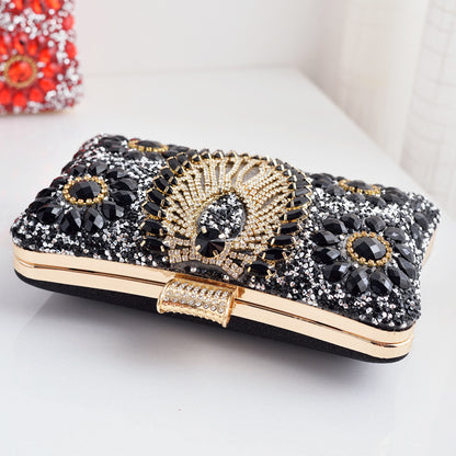 Adiffu Wedding Rhinestone Clutch Bag