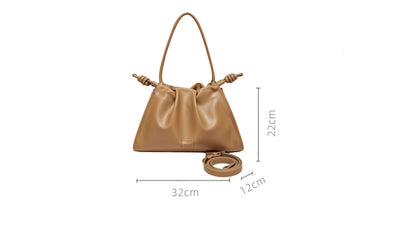 Adiffu Crossbody Pleated Cloud Tote
