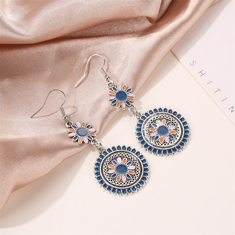 Long Little Daisy Vintage Earrings