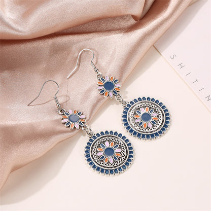 Long Little Daisy Vintage Earrings