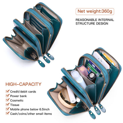 Adiffu Fashion Large Capacity Solid Color Multi-functional Mobile Phone Bag