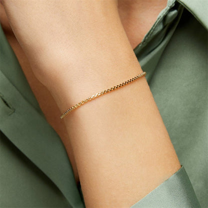 Adiffu Elegant Box Chain Bracelet
