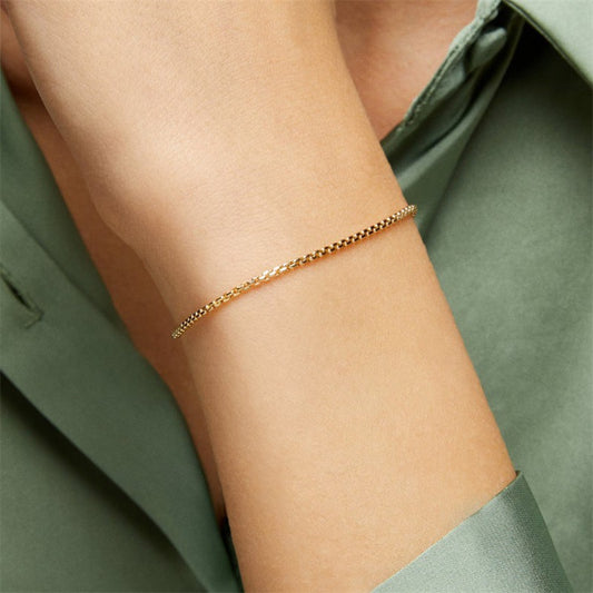 Adiffu Elegant Box Chain Bracelet
