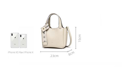 Solid Color Large Capacity Crossbody Bag