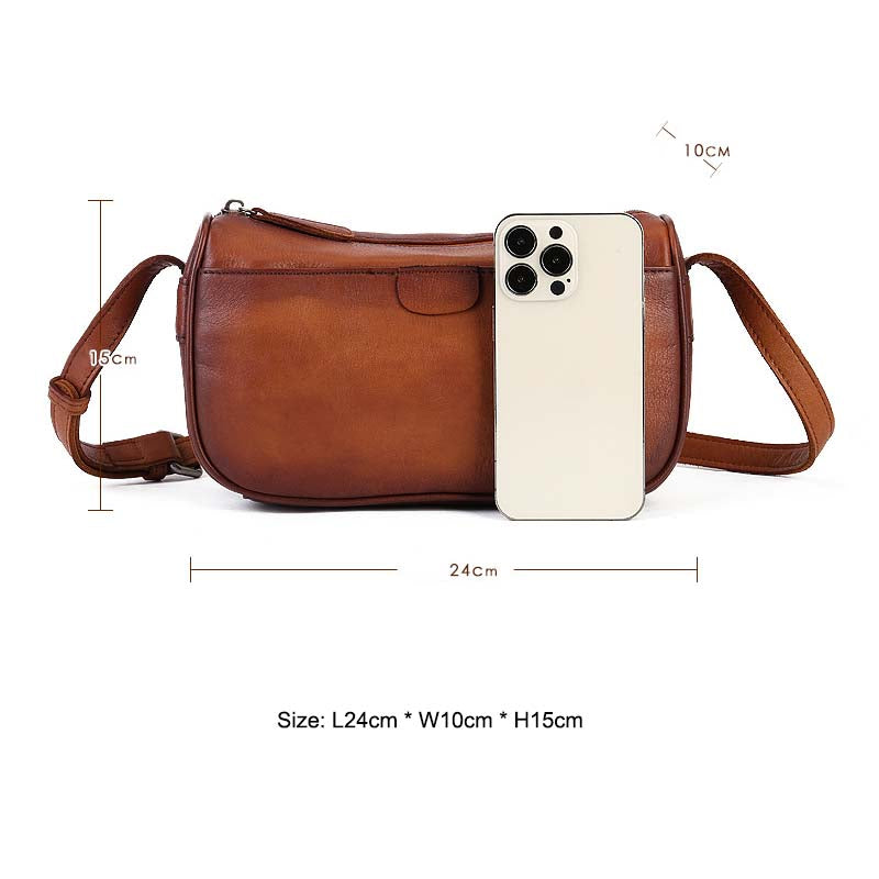 Adiffu Handmade Genuine Leather Crossbody Bag For Women