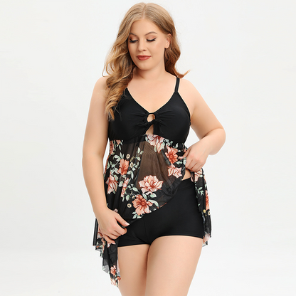 Adiffu Plus-size Two-piece Swimsuit For Women