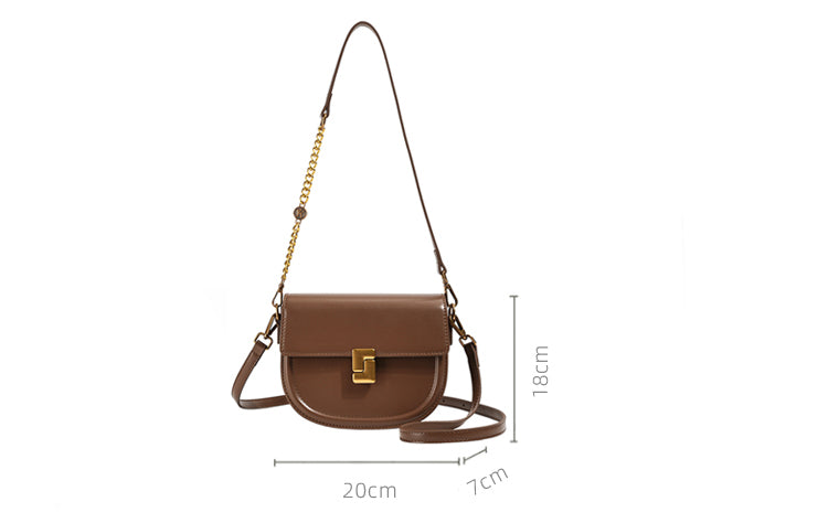 Adiffu Vintage Semi-round Saddle Bag